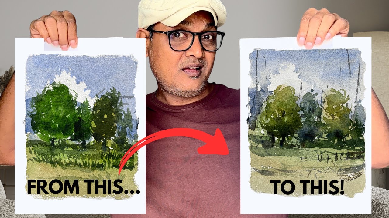 These Watercolor Mistakes All Beginners are Making When Painting Landscape ( And How to Fix It! )