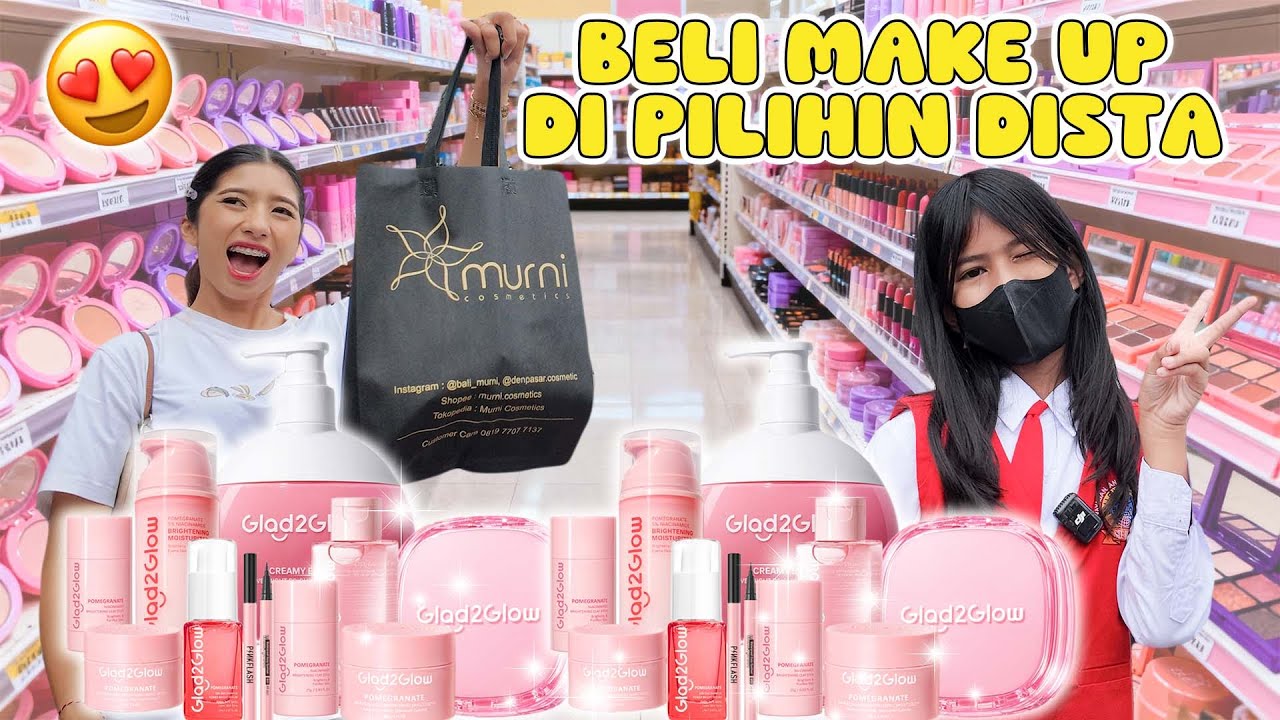 BELI MAK UP SERBA PINK DI PILIHIN DISTA!! #viralvideo