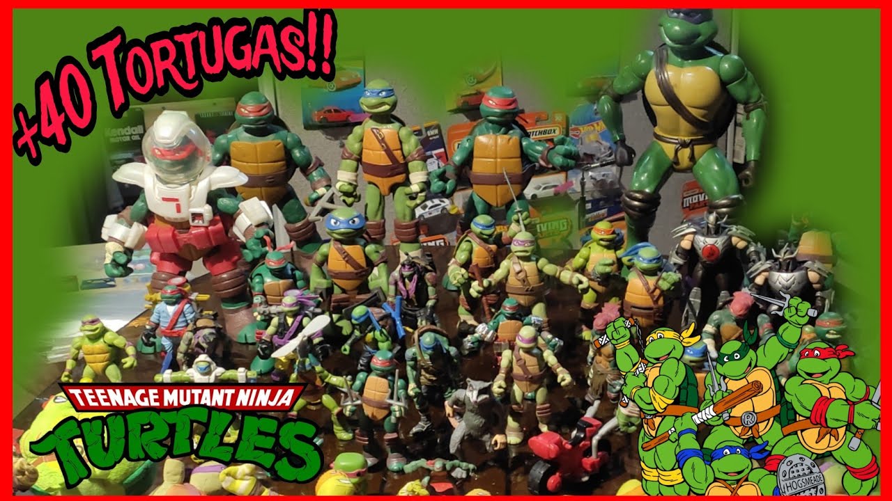 Compré una colección de las TORTUGAS NINJA ⚔️🐢 +40 piezas!