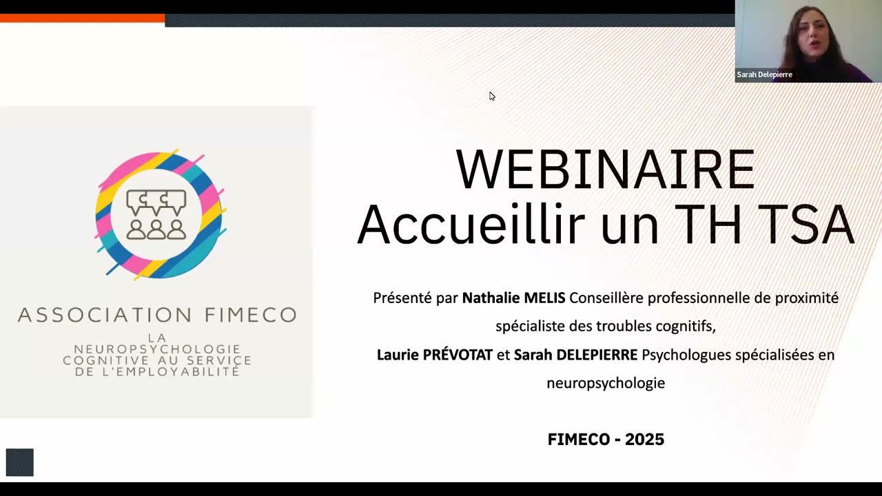 Insertion professionnelle des travailleurs porteurs de Troubles du Spectre de l'Autisme (TSA).