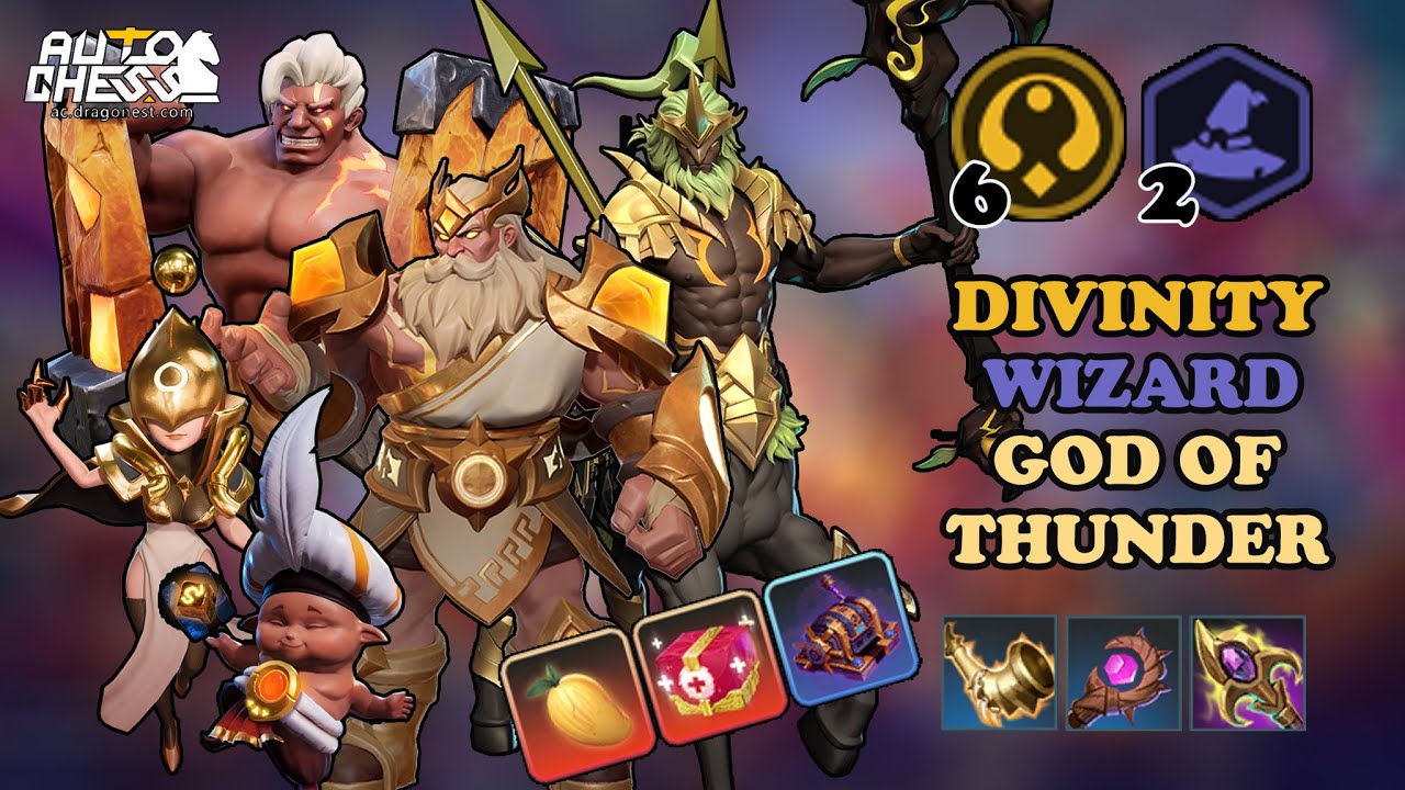 KNELL BEFORE GOD OF THUNDER⚡⚡ - 6 DIVINITY 2 WIZARD • AUTO CHESS