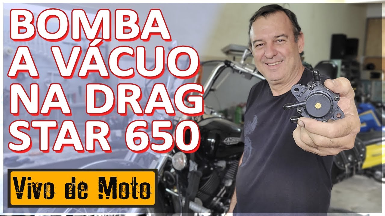 Instalação da bomba de combustível a vácuo na Yamaha XVS Drag Star 650cc