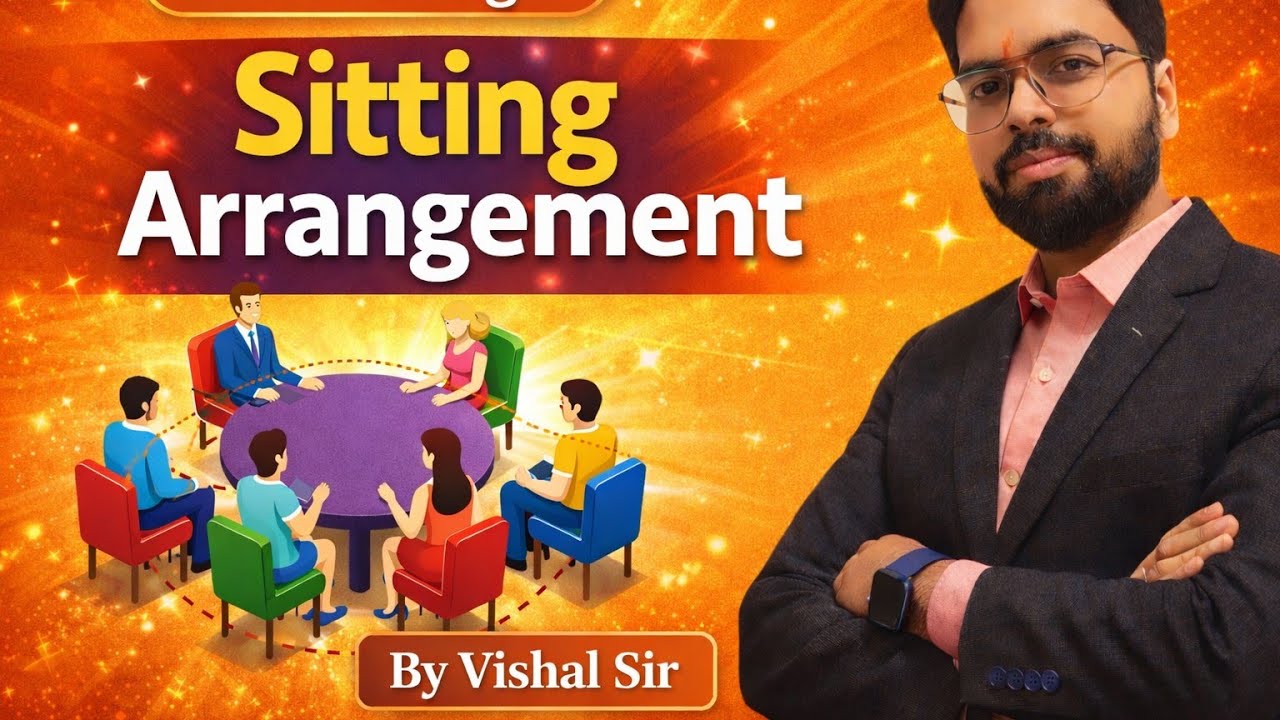 Sitting Arrangement 4  Reasoning |  | Examगढ़ | SSC, Bank, Railway lby vishal sir