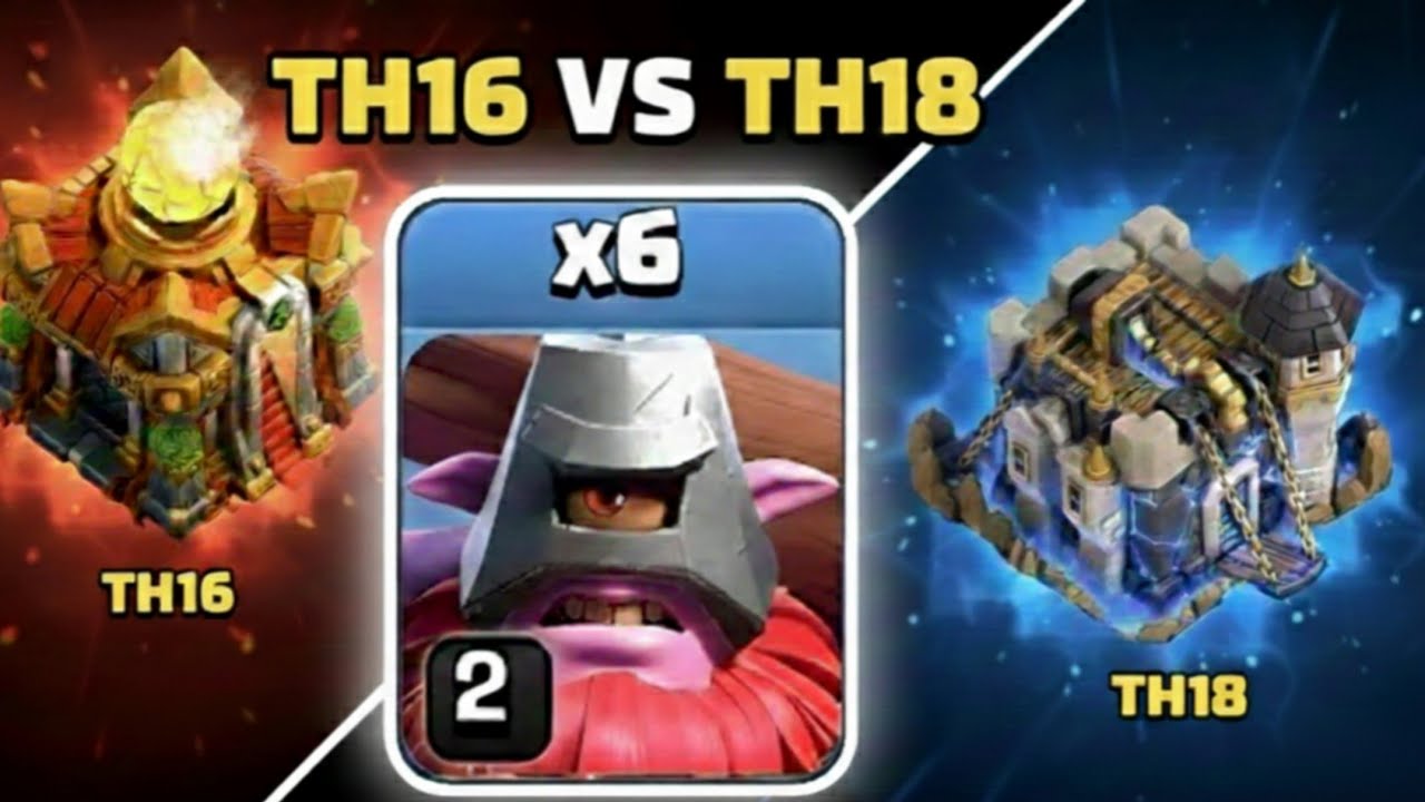 TH16 vs TH18 | Thrower Attack Strategy
