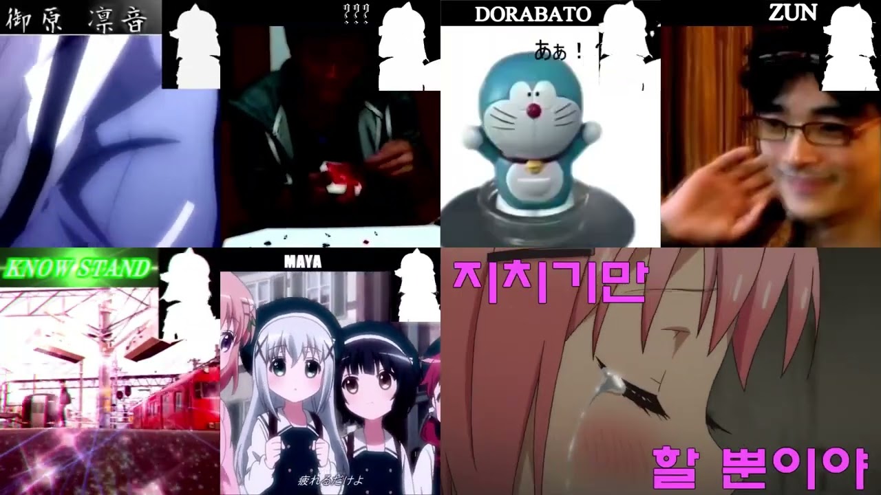「比較」御原凛音vsシンクロ達　ボイパ対決Bad Apple!!