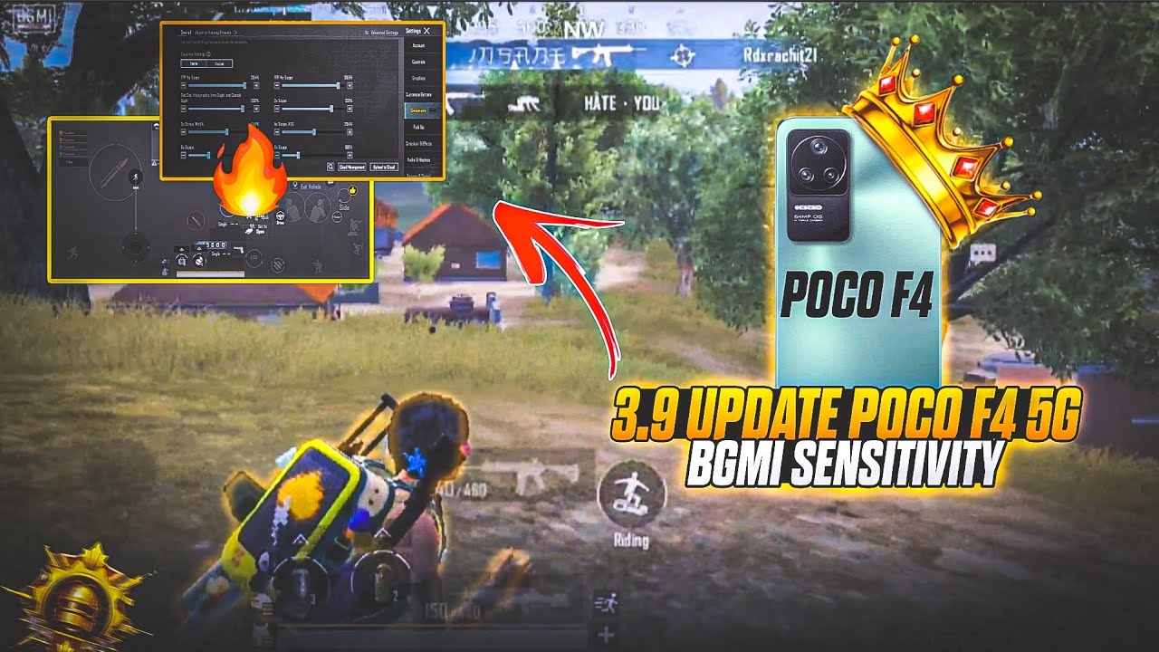 3.9 Update Poco F4 Bgmi Sensitivity & Control🔥 Poco F4 Pubg Test 2025