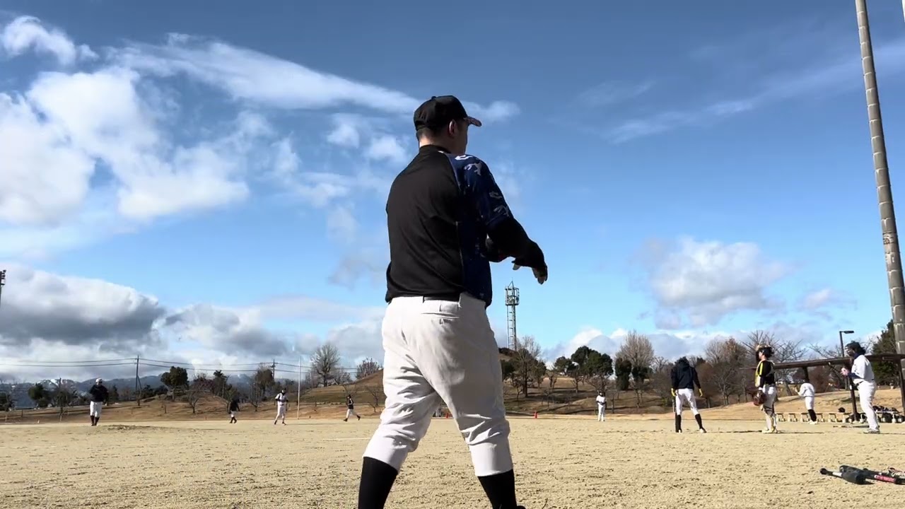 24人で紅白戦　