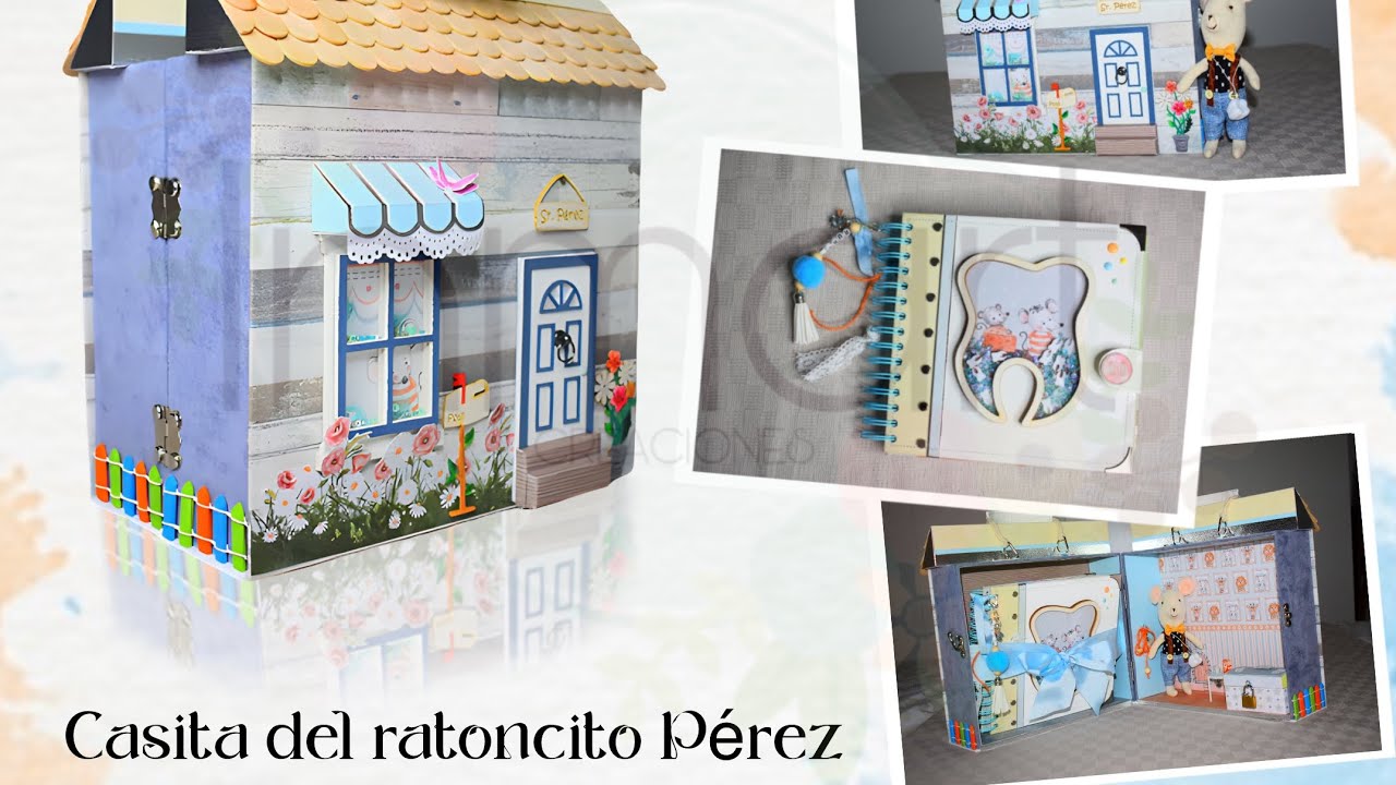 Casita maletín EL Ratoncito Pérez  |scrap |manualidades |regalos|Ratoncito Pérez