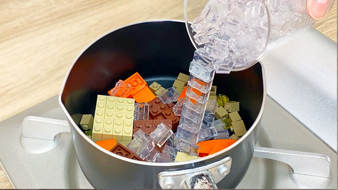 Lego Curry - Lego In Real Life / Stop Motion Cooking & ASMR