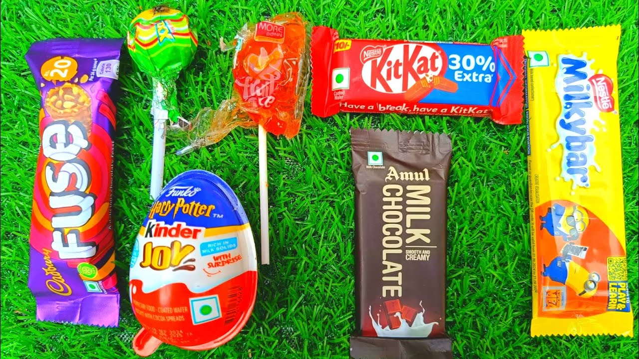 2 Minutes Satisfying Video | Asmr Most Favourite Rainbow Lolipops And Chocolate Opening Video