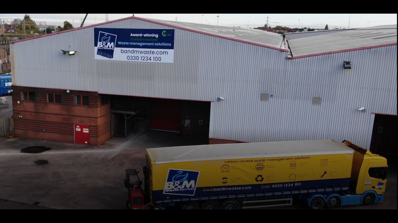 B&M Waste Services: Drone footage Birmingham Depot