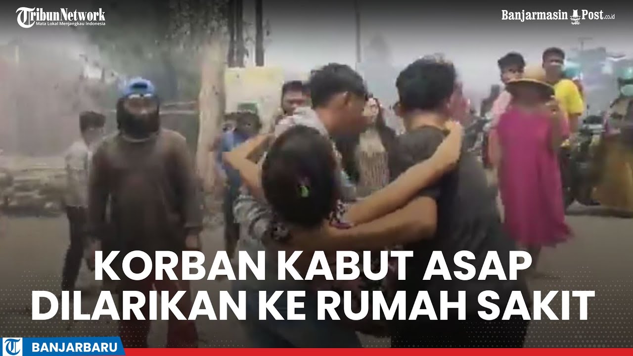 Karhutla di Pengayuan Kota Banjarbaru Kalsel Mengepung, Korban Kabut Asap Dilarikan ke Rumah Sakit