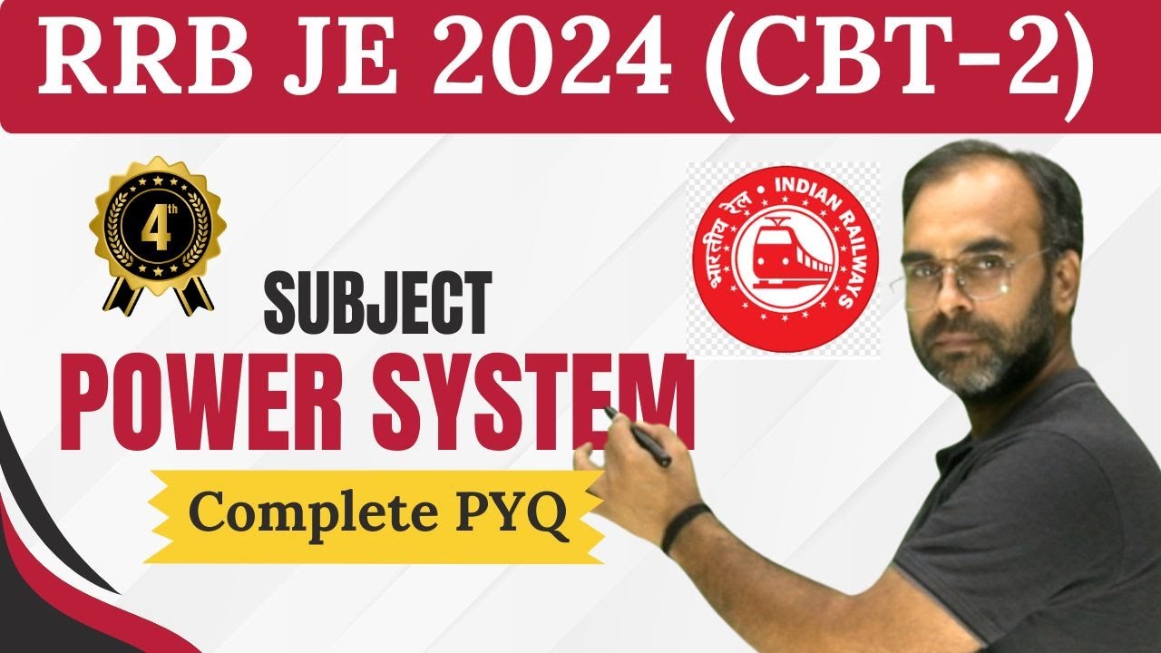 RRB JE 2024 | Power System (Part-4) | CBT-2 Complete PYQ |  #rrbje #rrb #sureshsir