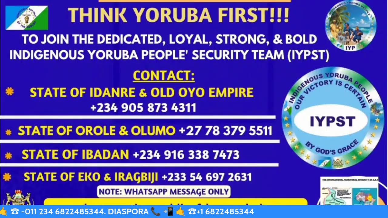 02/14/26 MAJEKI AWON ỌDALE NINU IRAN  FA E LASỌ SEHIN LASIKO YI,  ILE YORUBA TI DURO.