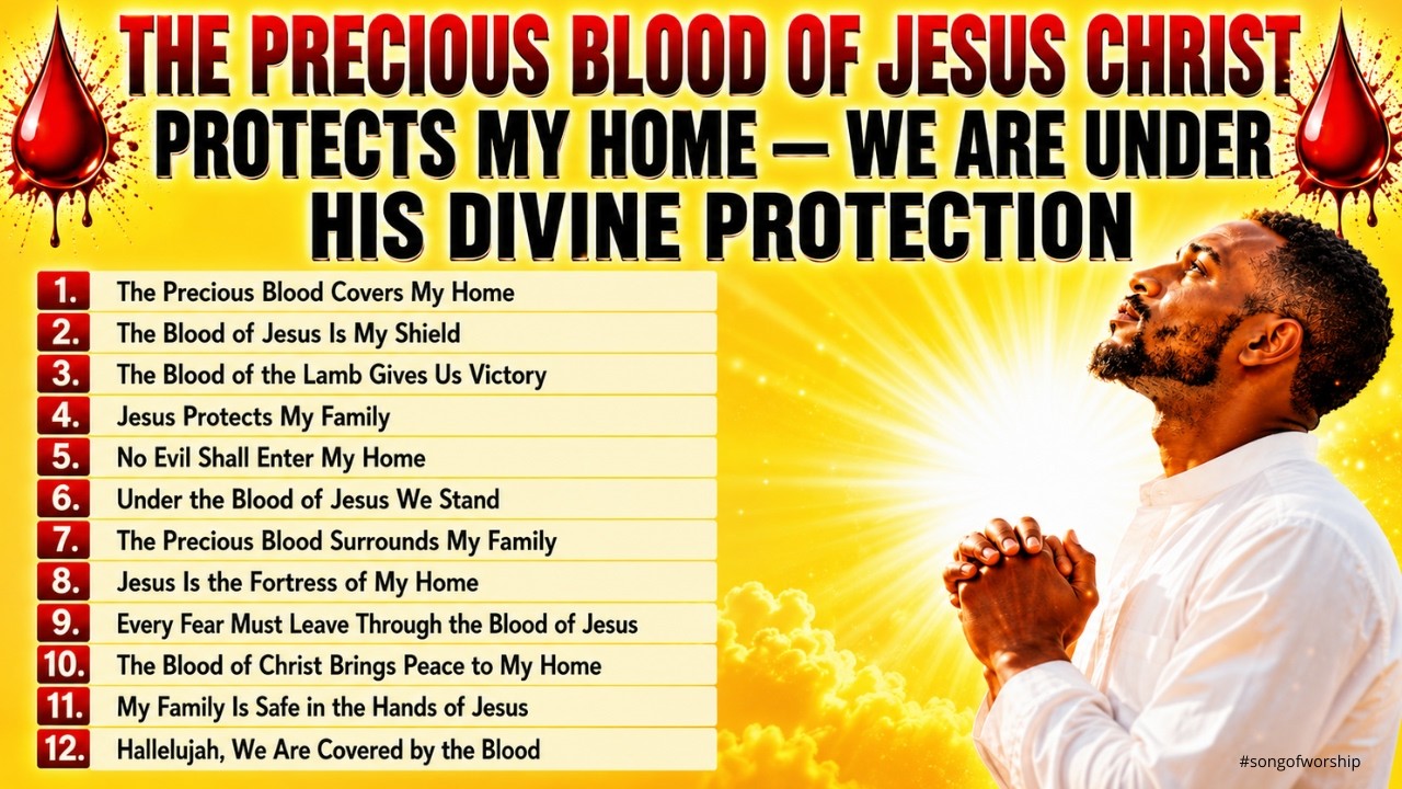 THE PRECIOUS BLOOD OF JESUS CHRIST PROTECTS MY HOME &mdash; WE ARE UNDER HIS DIVINE PROTECTION