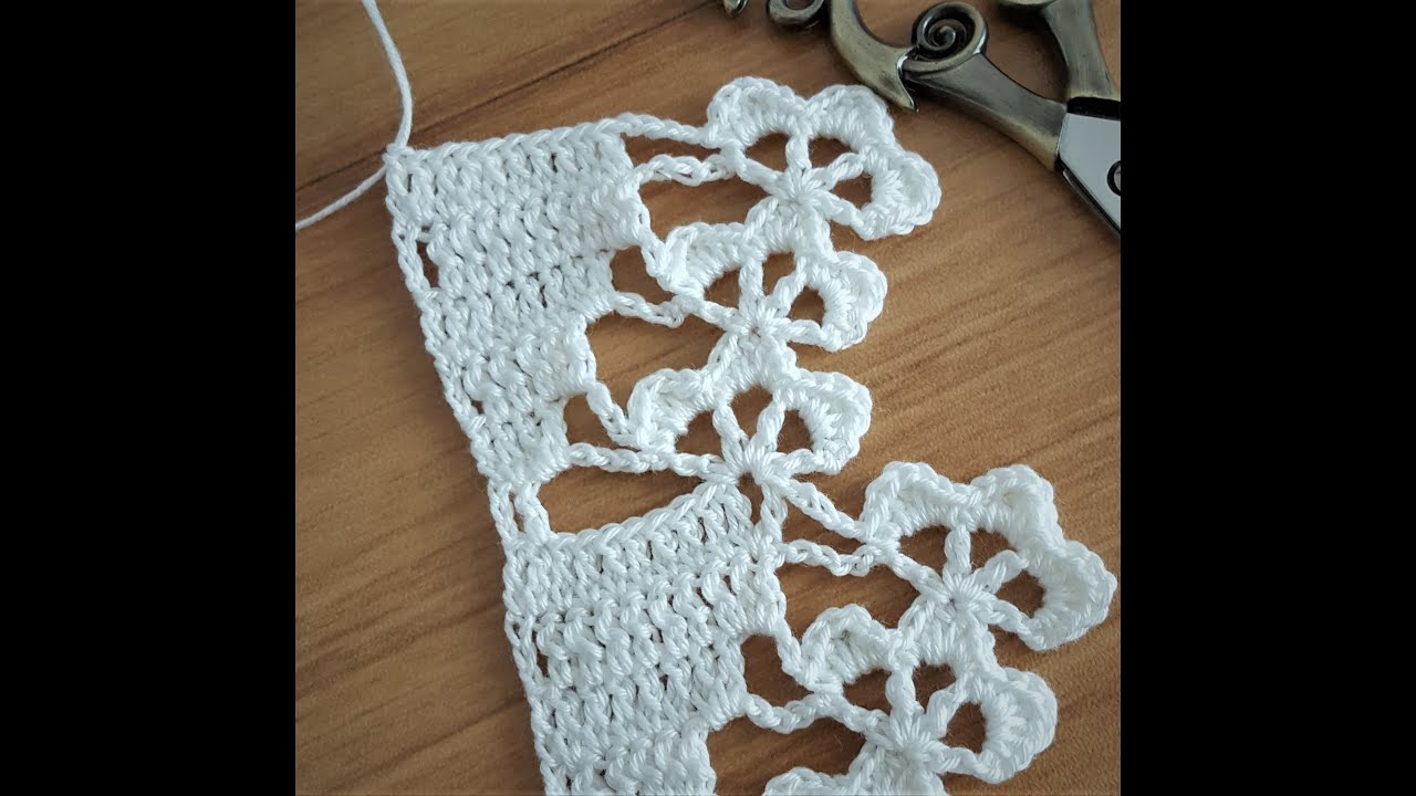Dilimli Kenar Danteli |Crochet |кружево #crochet #crochettutorial #кружево