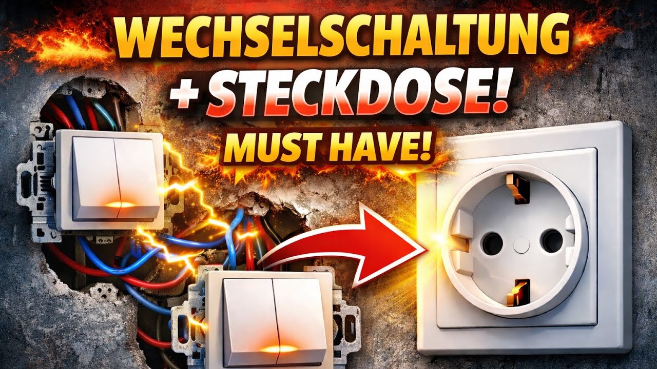 Wechselschaltung mit Steckdose erweitern ⚡ So einfach geht’s! (Schritt für Schritt)