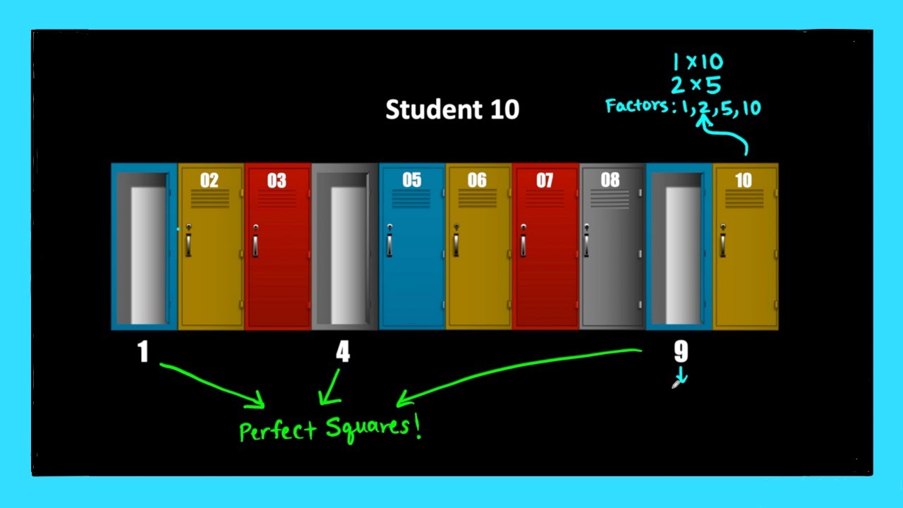 The 1000 Lockers Problem:  Mind-Boggling Math Problems Ep. 2