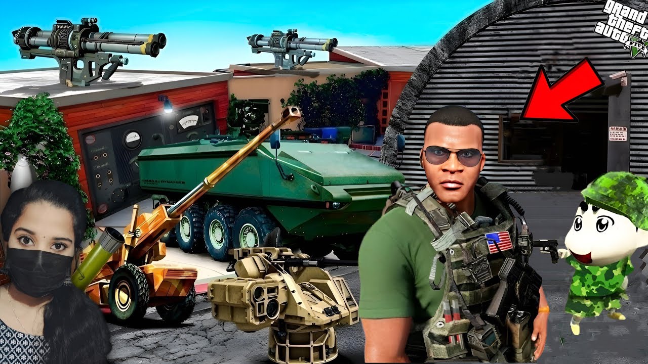 Franklin Upgrading His House Into Army Base - GTA 5 #158