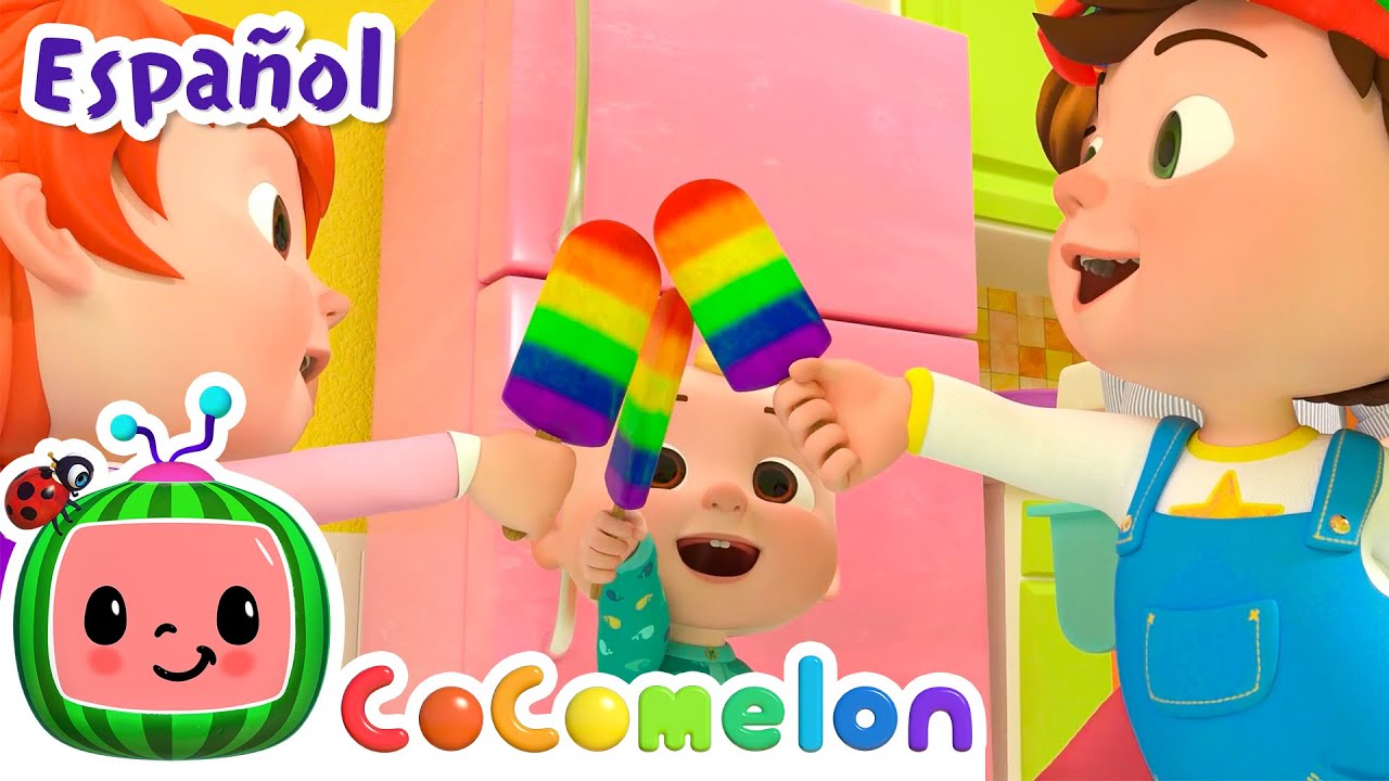 Las paletas multicolor | Canciones Infantiles 🎵  Para bebés | Little Angel y sus amigos