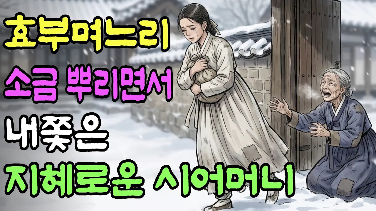 효부 며느리를 소금 뿌리면서 내쫓은 지혜로운 시어머니의 이유 눈물주의 | 야담 | 사연 | 민담 | 옛날이야기 | 오디오북