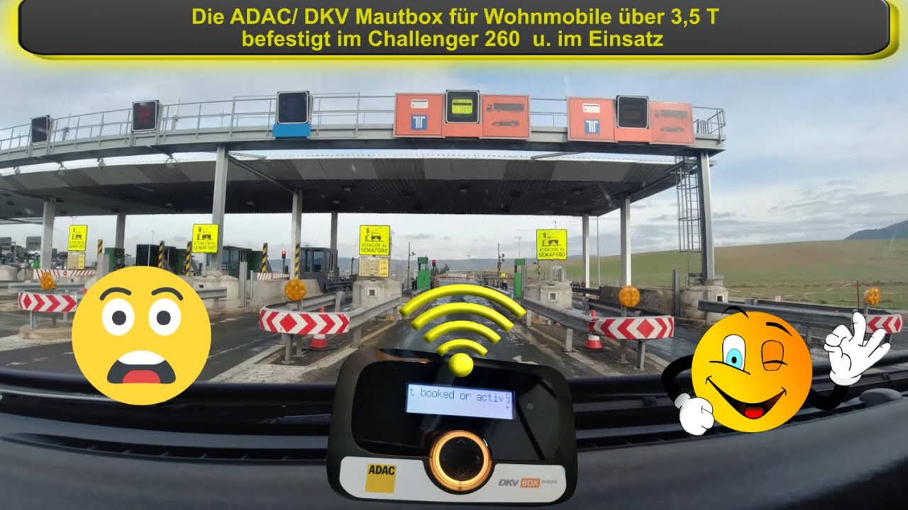 #ADAC #Mautbox montiert in unserem #Wohnmobil #Challenger 260 und im Einsatz💥💥💥