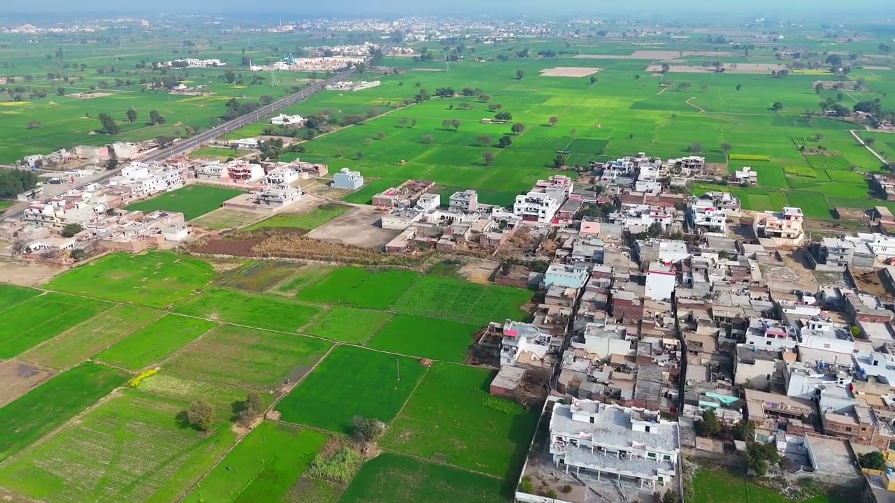 Kot Ghakka Village Drone View 