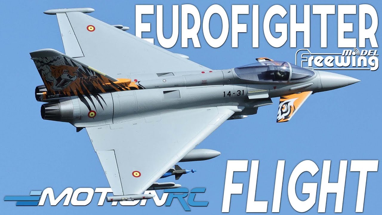Полёт на новом самолёте Freewing Eurofighter Typhoon RC EDF Jet | Motion RC