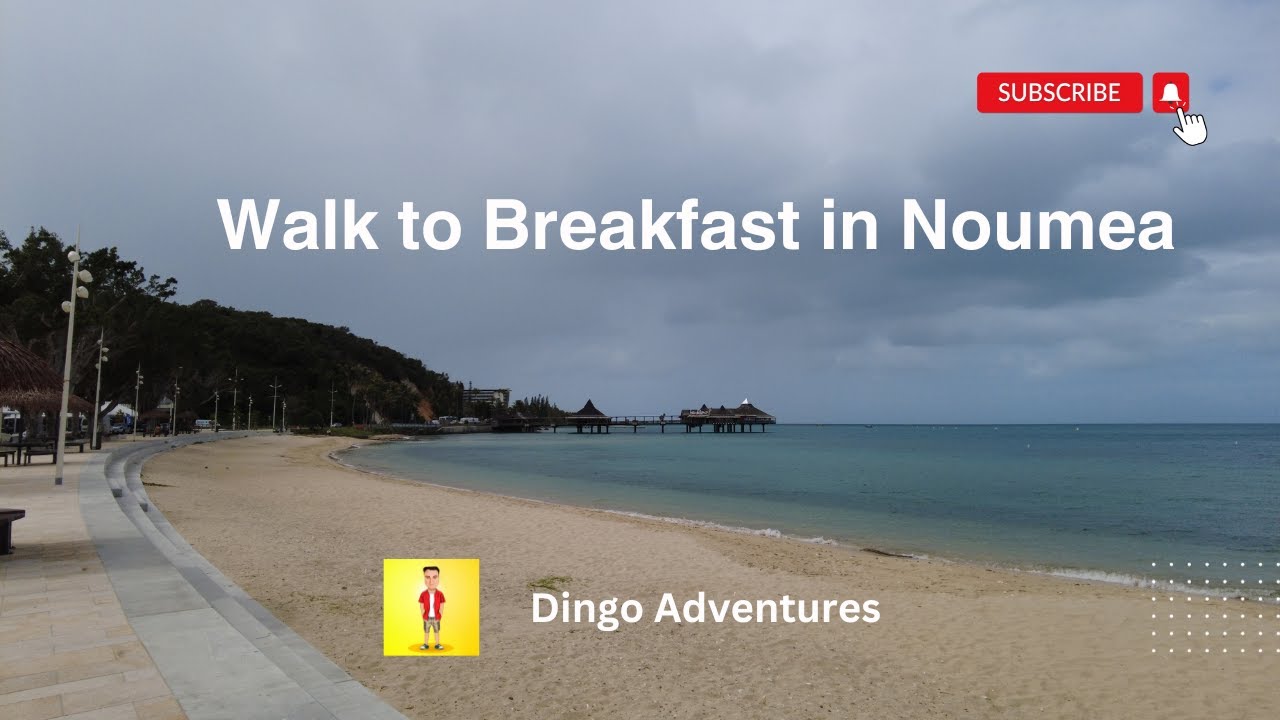 Early morning walk to breakfast in Noumea
