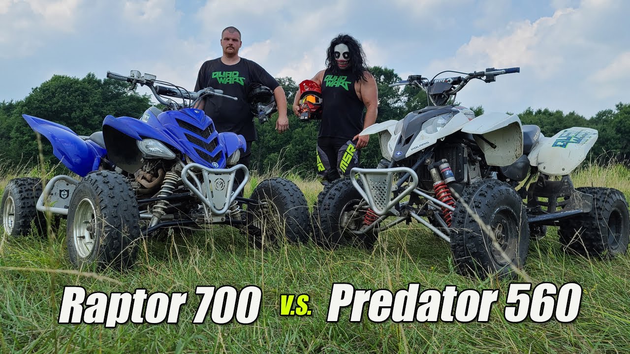 Raptor 700 v.s. Predator 560 DRAG RACE a 250r! | QuadWarz S2 Ep3