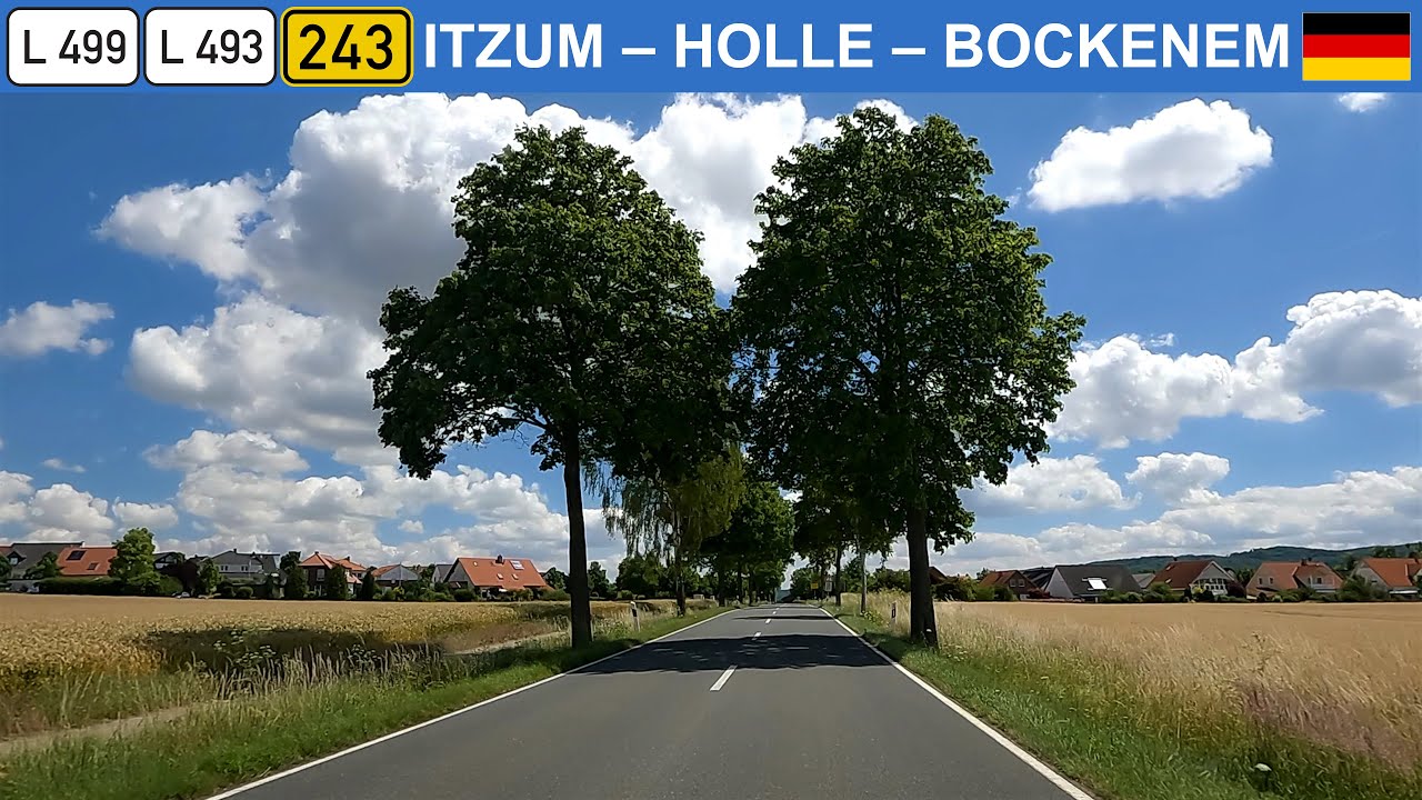 Driving in Germany. 🇩🇪 Countryside roads in Landkreis Hildesheim. 4K