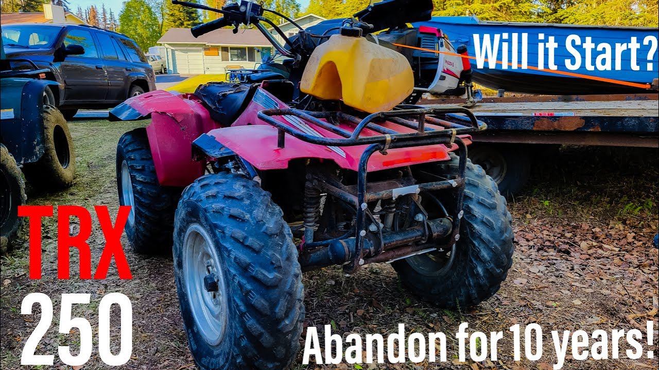Abandoned Honda TRX250 Fourtrax Will it Run?