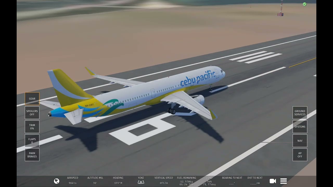 Cebu pacific a321-211 take off 5j769