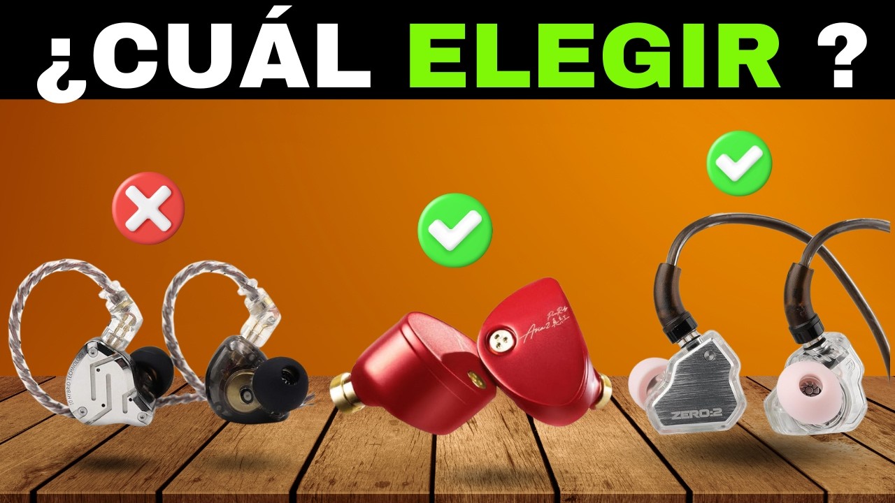 ✅ 7 Mejores Auriculares IEM con Cable [2026] 🎧 Baratos Calidad-Precio para M&uacute;sica, Gaming...