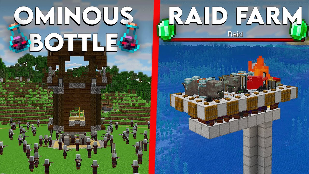 Minecraft Raid & Ominous Bottle Farm 1.21.11 - Best Raid Farm Minecraft