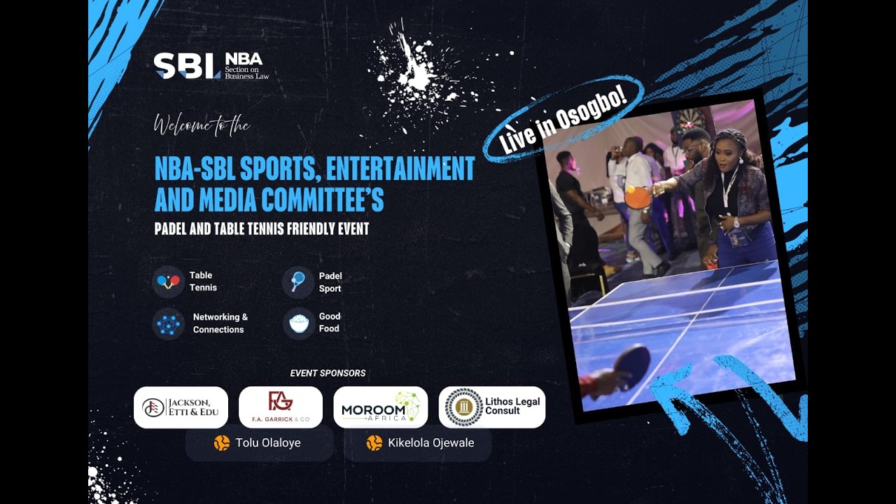 NBA-SBL SEM COMMITTEE PADEL AND TABLE TENINS FRIENDLY EVENT (OSOGBO) FULL VIDEO AND INTERVIEW