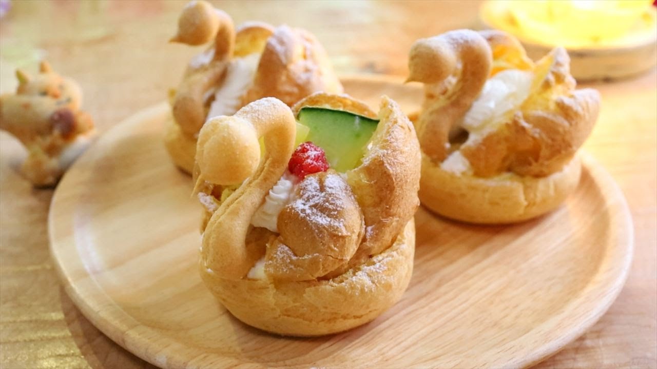 スワンシュークリームの作り方・レシピ｜Coriscooking