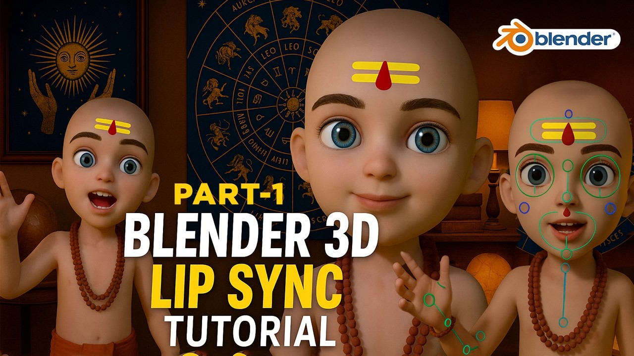 How to Do Lip-syncing in Blender || Must Watch|| Part-1 #lipsync