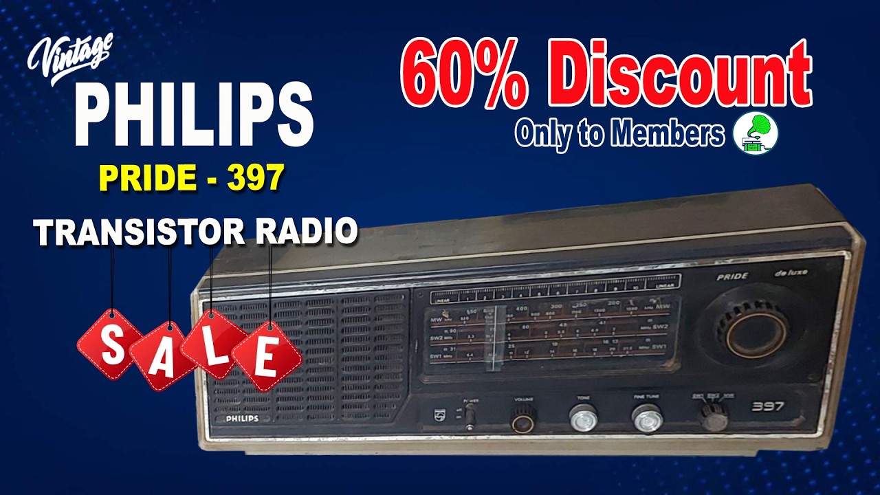 60% Special Offer | Philips Pride 397| Vintage Transistor Radio