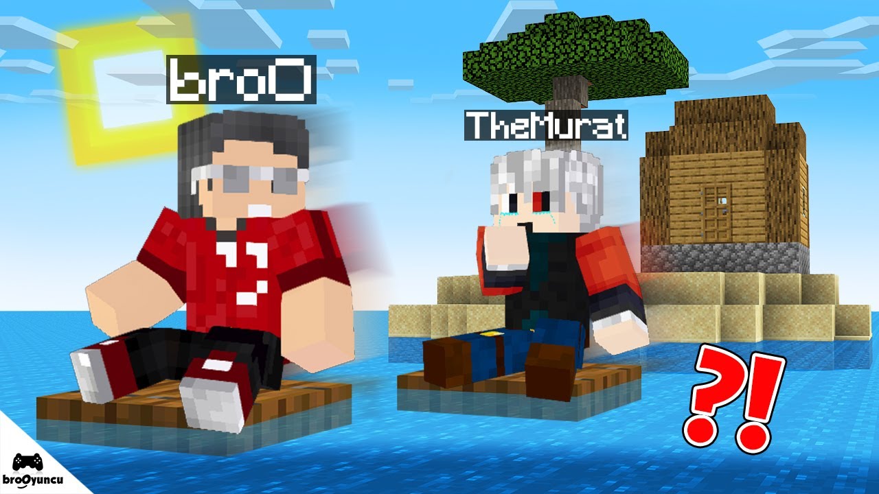 ISSIZ ADA RAFT SURVİVAL YARIŞMASI - Minecraft