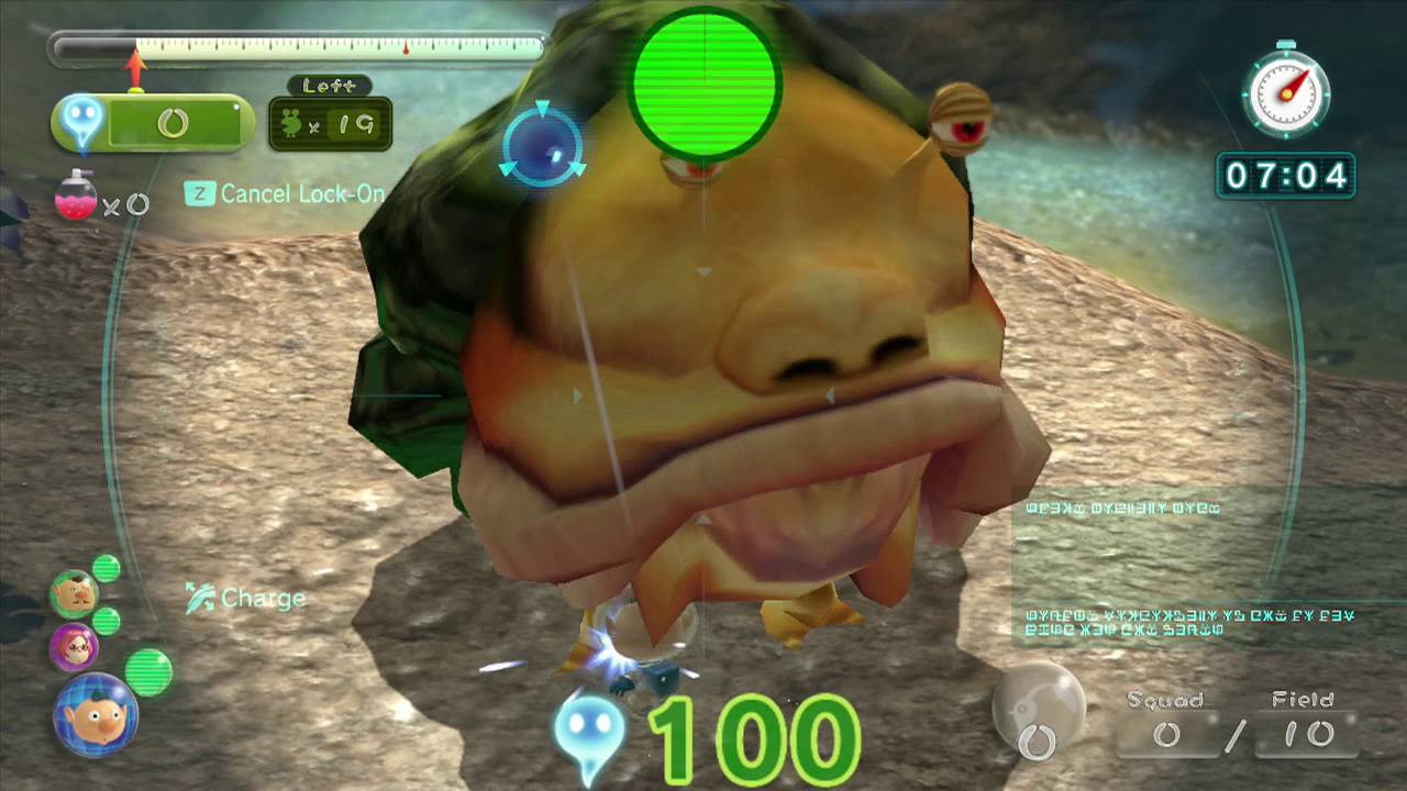 Pikmin 3 Hack - Unused Enemies: Emperor Bulblax, Wollywog and 