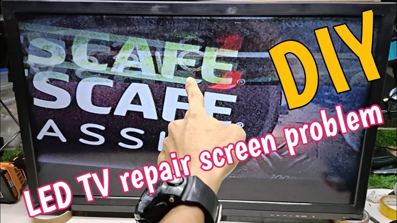 LED TV screen problem how to repair flickering double image