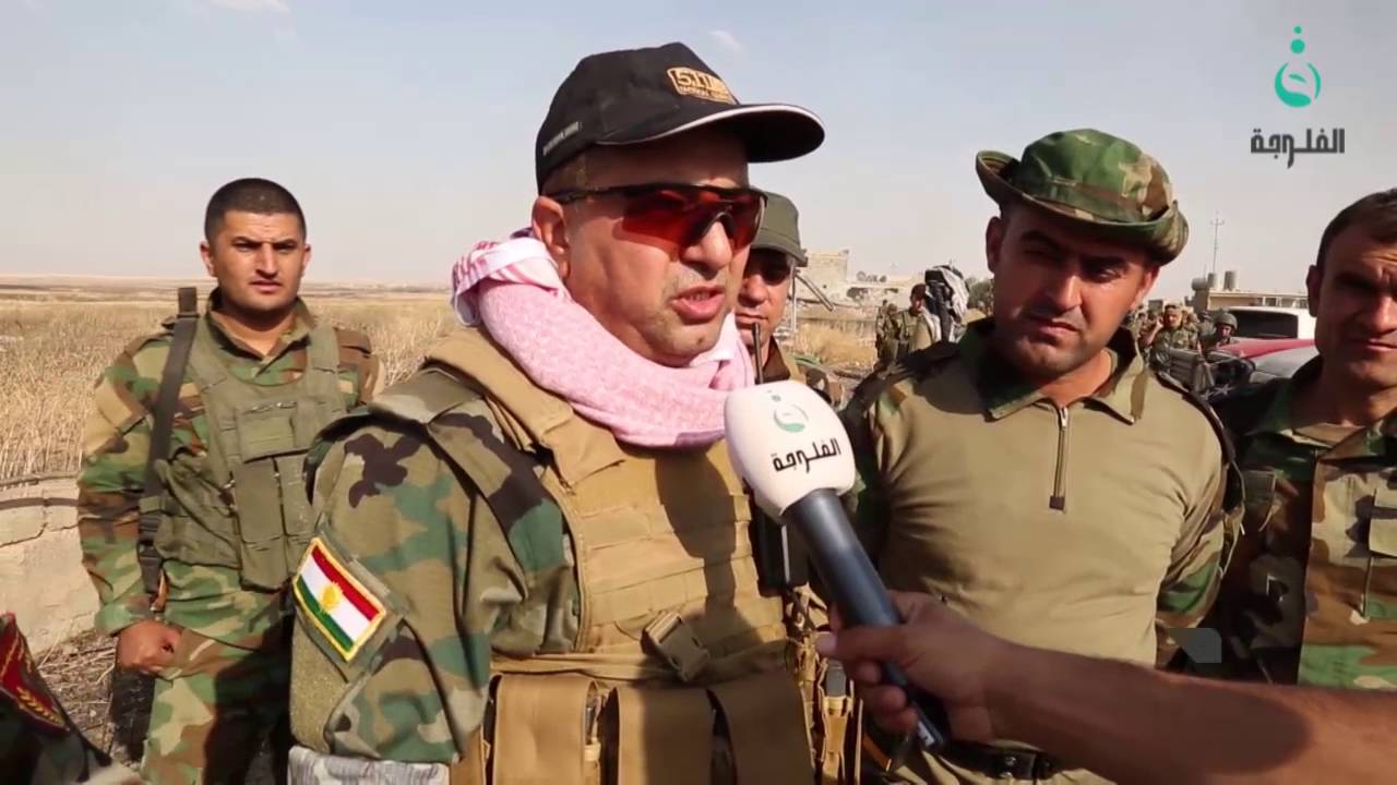 قناة الفلوجة ترافق قوات البيشمركة في معاركها ضد تنظيم داعش عند محور الخازر #قناة_الفلوجة