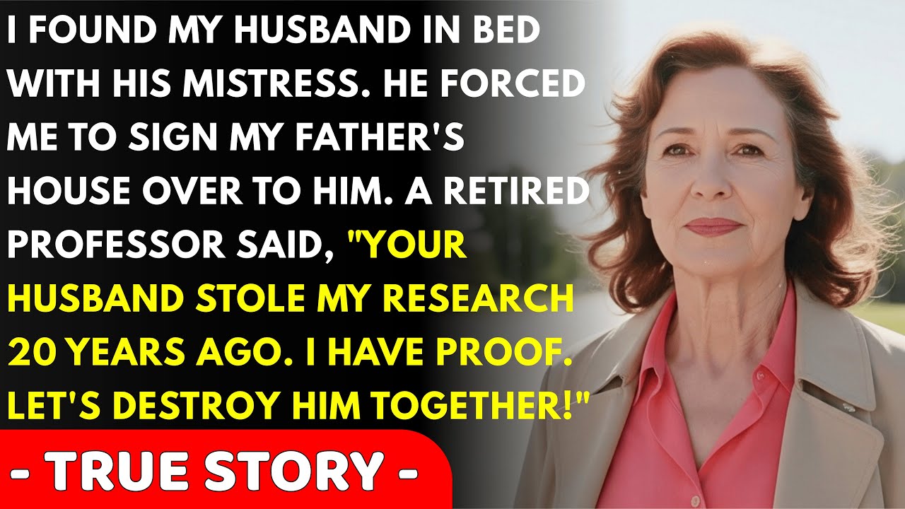 I caught my husband with his mistress in our bed and he said, 