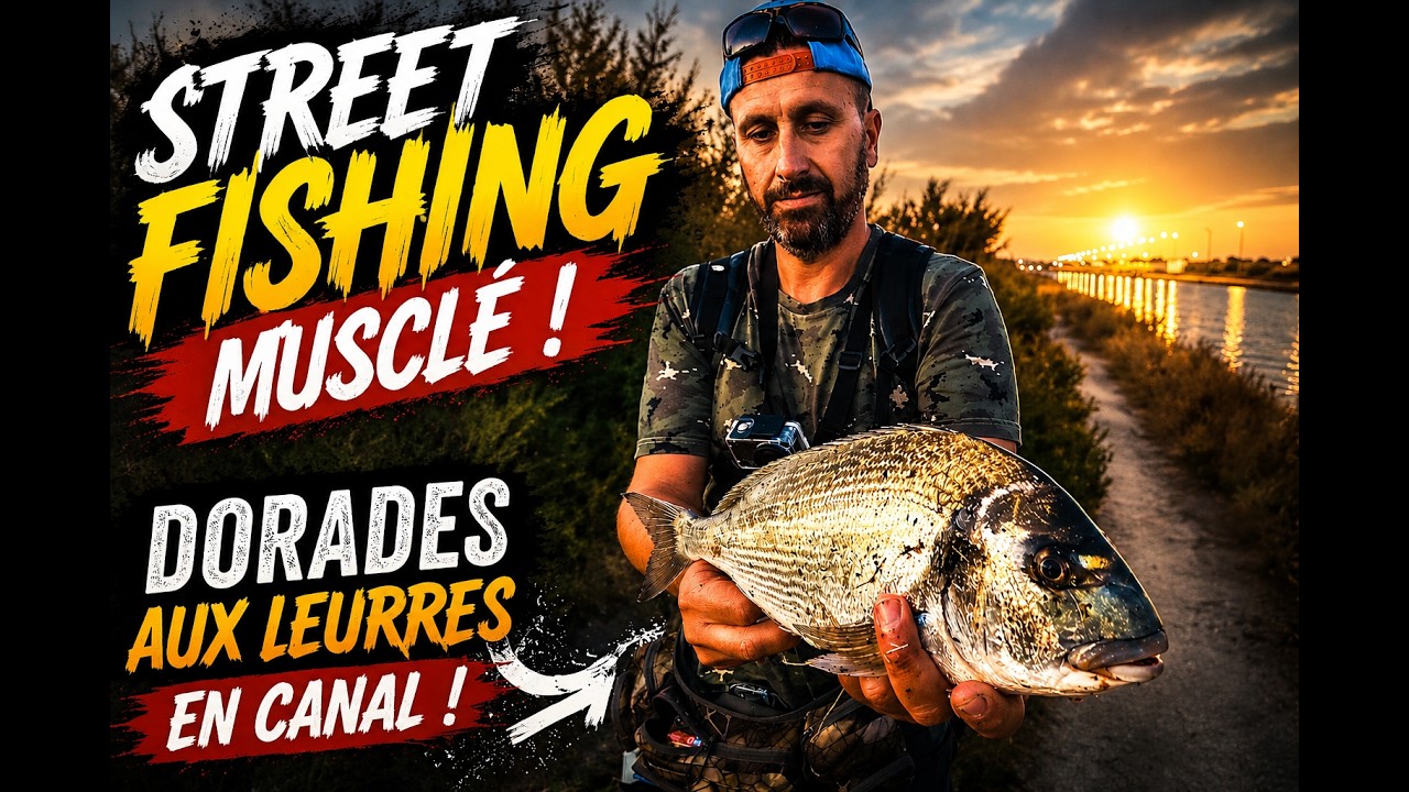 Streetfishing musclé !Grosses dorades aux leurres en canal!!!