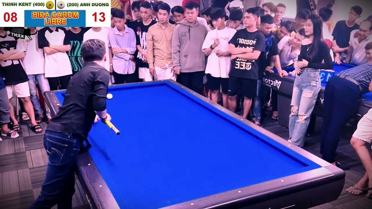 Thịnh kent bida kèo trên chấp nữa đường game 400 điểm - Trận này ai thua chung 100 chai nha ae