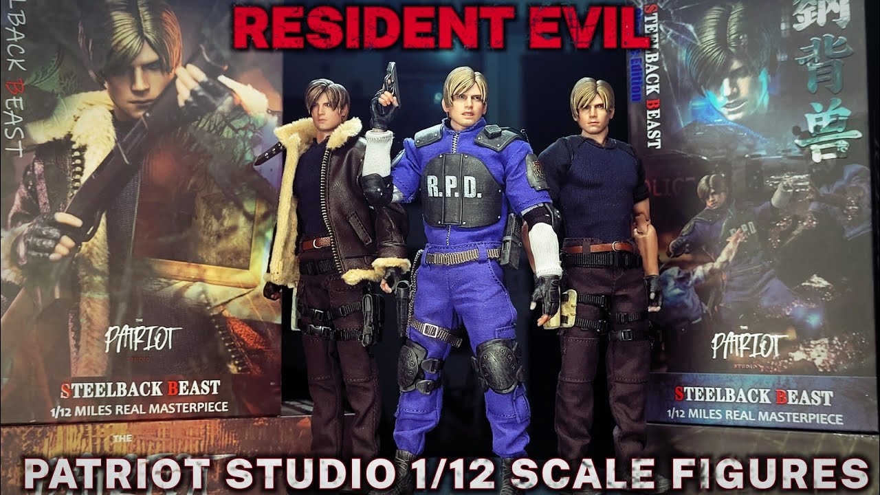 PATRIOT STUDIO 1/12 SCALE LEON KENNEDY RESIDENT EVIL FIGURES REVIEW 