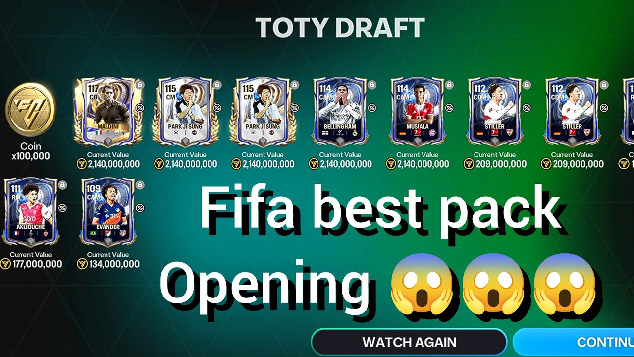 FC MOBILE PACK OPENING 🔥, 117 OVR MALDINI 😱, BELLINGHAM 🔥#fcmobile #fc25 #fc26 #fifa #football