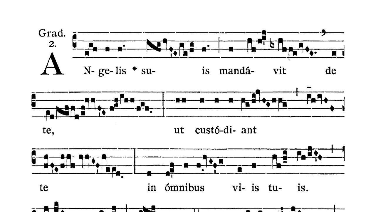 Dominica I in Quadragesima (I Niedziela Wielkiego Postu) - Graduale (Angelis suis)