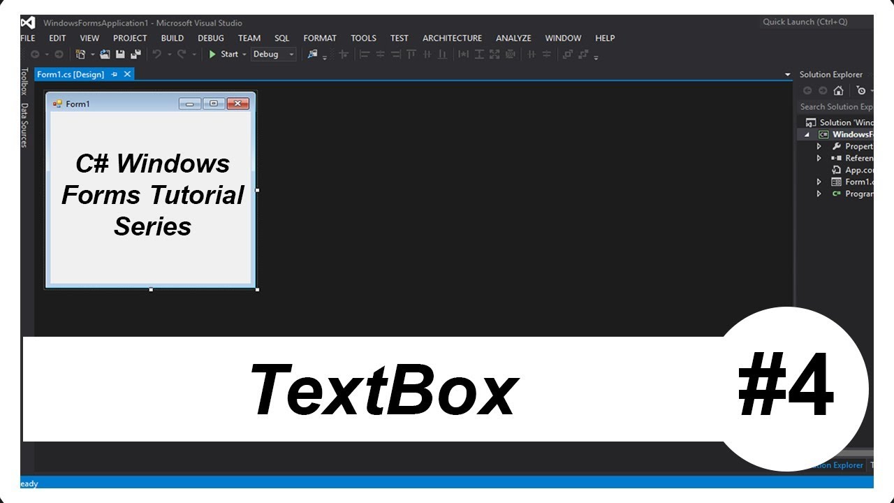 C# Tutorial de Windows Forms #4 - TextBox